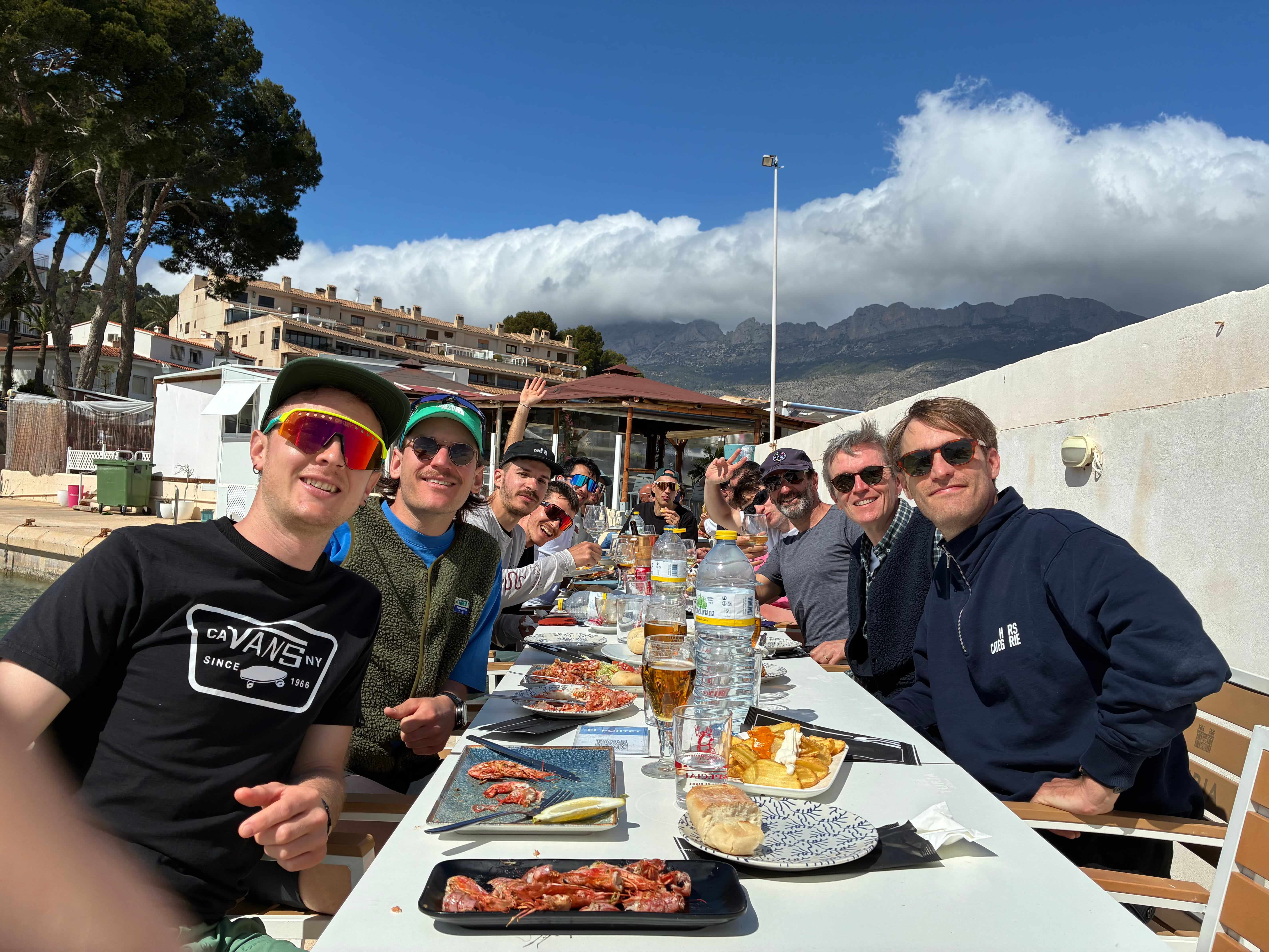 Team lunch on terrace